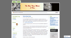 Desktop Screenshot of 3mealsaday.wordpress.com
