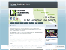 Tablet Screenshot of lebanondevelopmentunion.wordpress.com