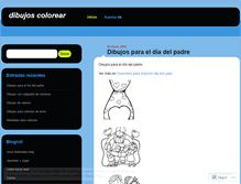 Tablet Screenshot of dibujoscolorear.wordpress.com