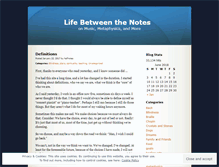 Tablet Screenshot of halfnotes.wordpress.com