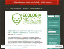 Tablet Screenshot of ecologiayturismo.wordpress.com
