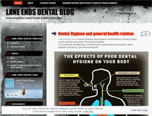 Tablet Screenshot of laneendsdental.wordpress.com