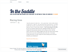 Tablet Screenshot of inthesaddleblog.wordpress.com