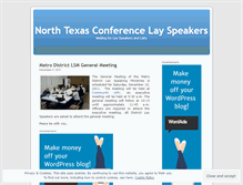Tablet Screenshot of northtexaslayspeakers.wordpress.com