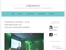 Tablet Screenshot of creamus.wordpress.com
