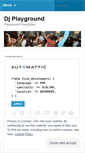 Mobile Screenshot of djplayground.wordpress.com