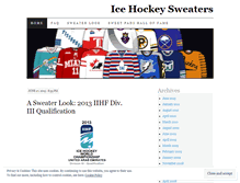 Tablet Screenshot of hockeysweaters.wordpress.com