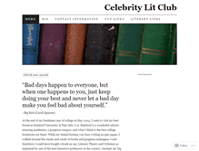 Tablet Screenshot of celebritylitclub.wordpress.com