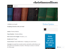 Tablet Screenshot of christinamullinax.wordpress.com