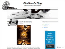 Tablet Screenshot of cinesined.wordpress.com
