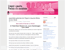 Tablet Screenshot of espoiragauche.wordpress.com