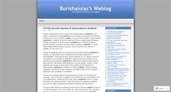 Desktop Screenshot of borishalolas.wordpress.com