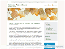 Tablet Screenshot of forwardactioncoaching.wordpress.com