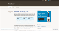 Desktop Screenshot of kinetixsol.wordpress.com