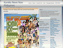 Tablet Screenshot of komiksnewsnow.wordpress.com