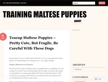 Tablet Screenshot of maltesepuppies91.wordpress.com