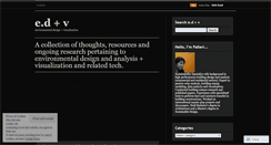 Desktop Screenshot of environmentaldesign.wordpress.com