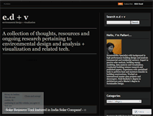 Tablet Screenshot of environmentaldesign.wordpress.com