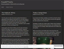 Tablet Screenshot of foodoftheox.wordpress.com