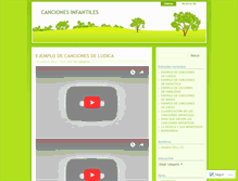 Tablet Screenshot of cancionesinfantiles1.wordpress.com