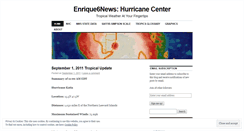 Desktop Screenshot of enrique6newshurricanecenter.wordpress.com
