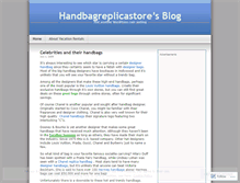 Tablet Screenshot of handbagreplicastore.wordpress.com