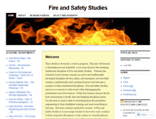 Tablet Screenshot of fireandsafetystudies.wordpress.com