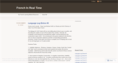 Desktop Screenshot of frenchinrealtime.wordpress.com