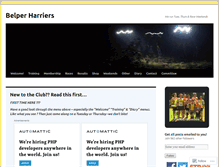 Tablet Screenshot of belperharriers.wordpress.com
