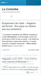 Mobile Screenshot of lacolombepoingdegaucheenrdc.wordpress.com