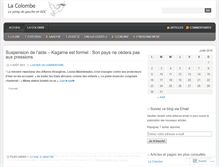 Tablet Screenshot of lacolombepoingdegaucheenrdc.wordpress.com