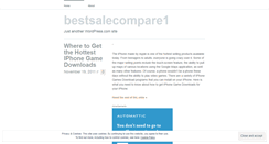 Desktop Screenshot of bestsalecompare1.wordpress.com