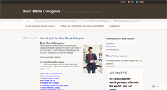 Desktop Screenshot of bestmenscolognes.wordpress.com