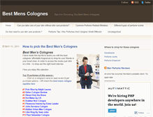 Tablet Screenshot of bestmenscolognes.wordpress.com