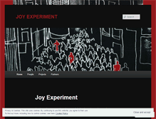 Tablet Screenshot of joyexperiment.wordpress.com