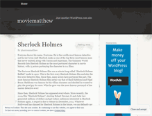 Tablet Screenshot of moviematthew.wordpress.com
