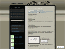 Tablet Screenshot of blogsplonkz.wordpress.com