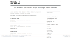 Desktop Screenshot of lisajoli.wordpress.com