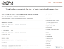 Tablet Screenshot of lisajoli.wordpress.com