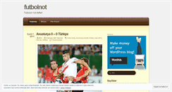 Desktop Screenshot of futbolnot.wordpress.com