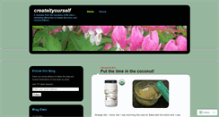 Desktop Screenshot of createityourself.wordpress.com