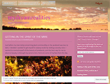 Tablet Screenshot of mydreamrealities.wordpress.com