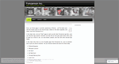 Desktop Screenshot of foncannoninc.wordpress.com