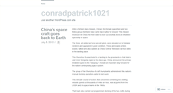 Desktop Screenshot of conradpatrick1021.wordpress.com
