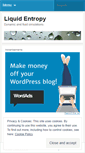 Mobile Screenshot of liquidentropy.wordpress.com
