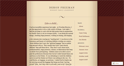 Desktop Screenshot of deronfreeman.wordpress.com