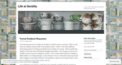 Desktop Screenshot of lifeatgentility.wordpress.com