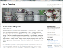 Tablet Screenshot of lifeatgentility.wordpress.com