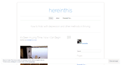 Desktop Screenshot of hereinthis.wordpress.com