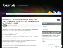 Tablet Screenshot of partymeapp.wordpress.com